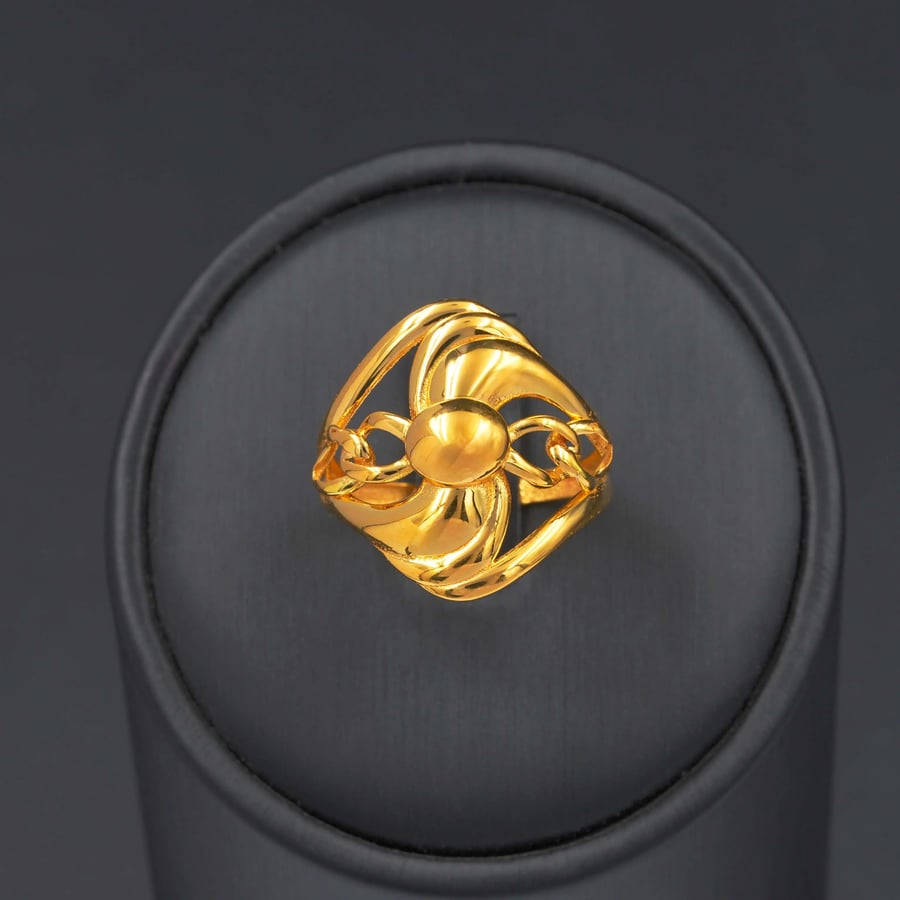 خاتم ذهب نسائي عيار 21 (R2490)