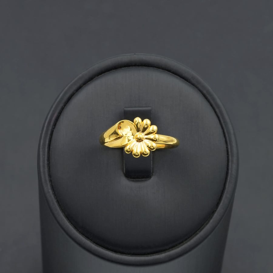 خاتم ذهب نسائي ايطالي (R2589)
