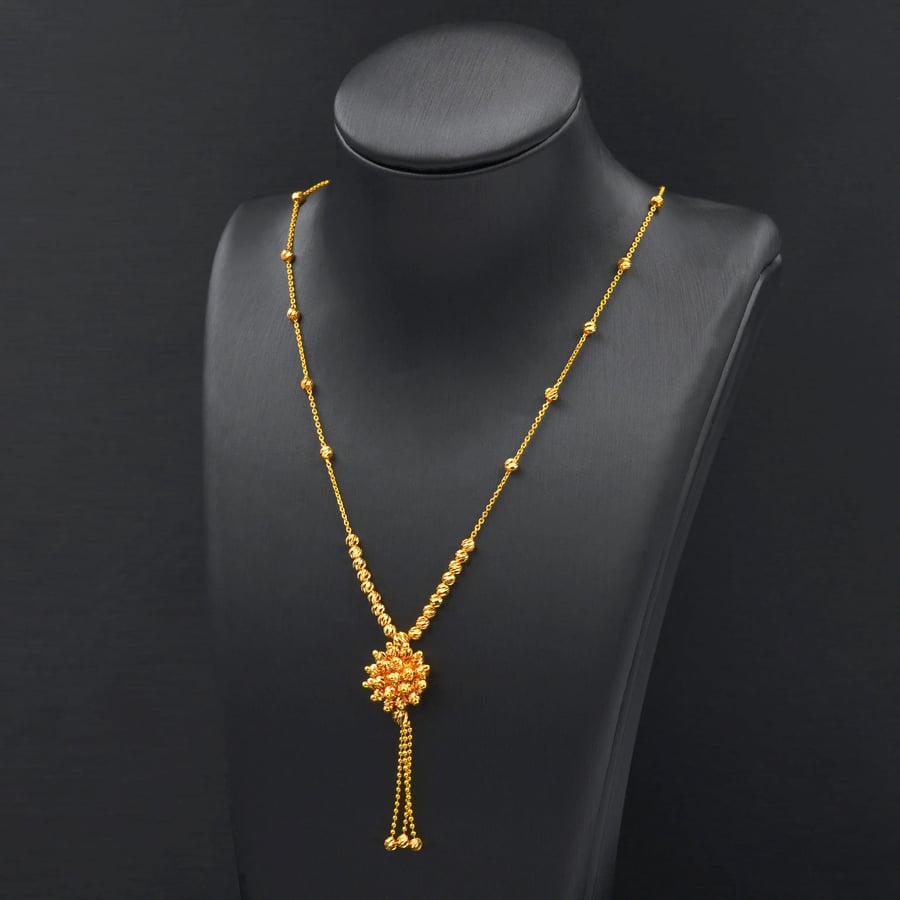 عقد ذهب الشمس نسائي عيار 21 (R2479)