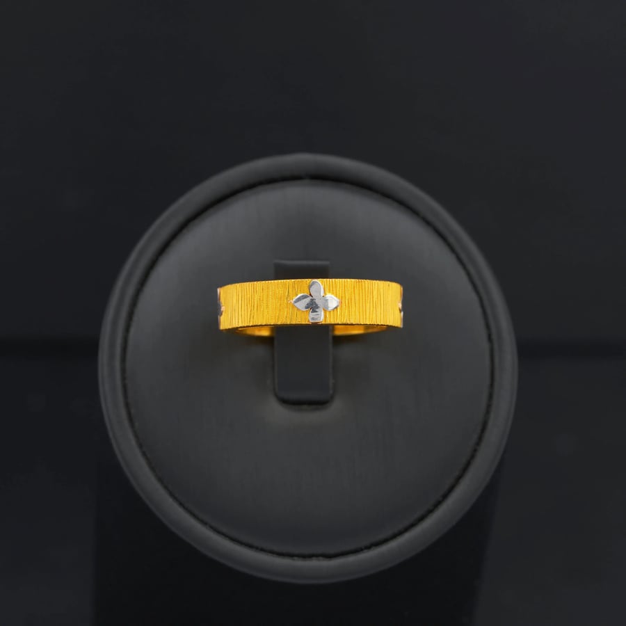 دبلة ذهب نسائي عيار 21 (R2127)