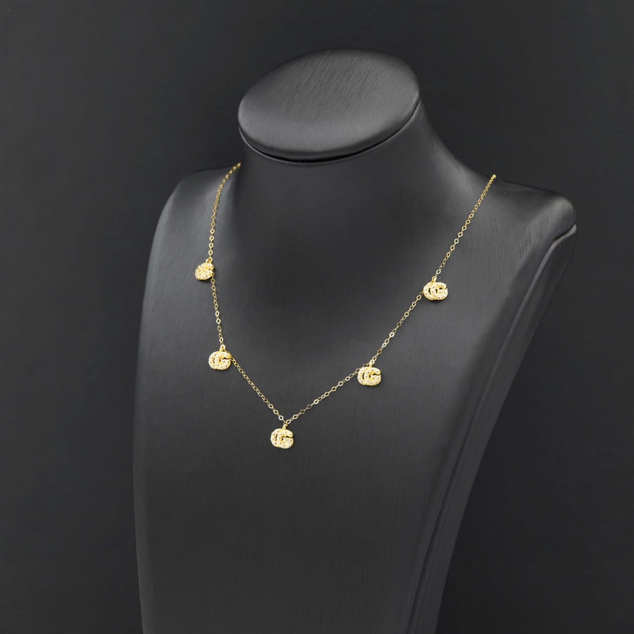 عقد تشوكر GC ذهب عيار 18 (N1691)