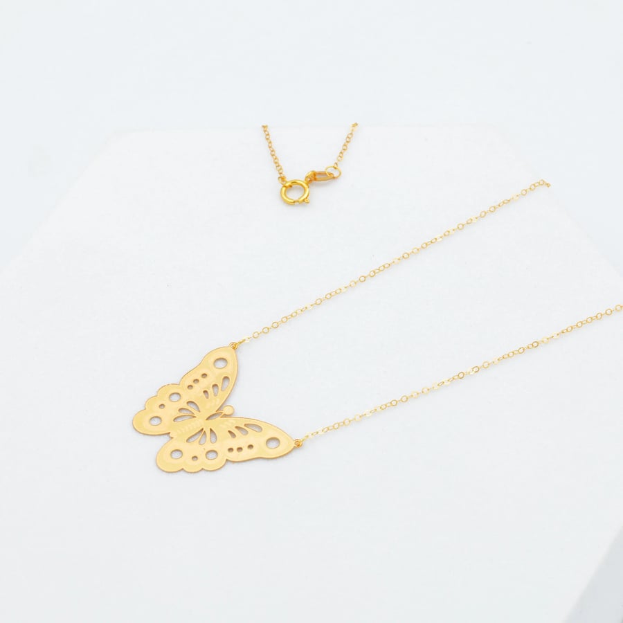 عقد ذهب Butterfly عيار 21 (N2513)