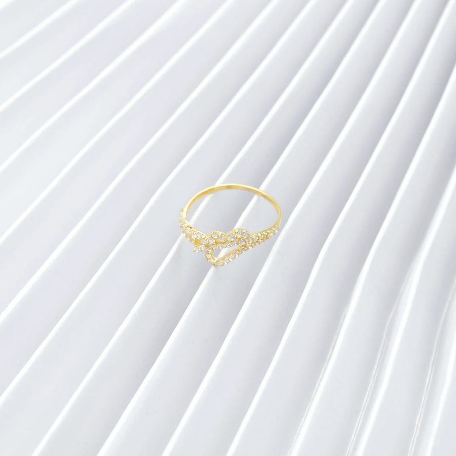 خاتم ذهب نسائي (R2207)