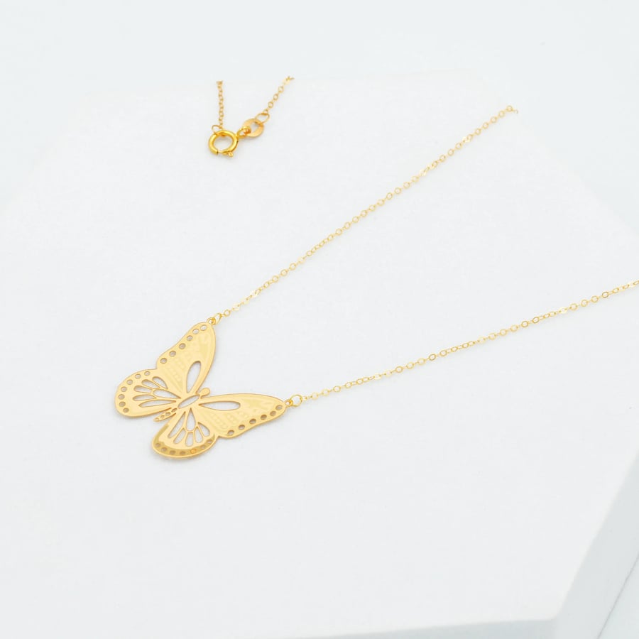 عقد ذهب Butterfly عيار 21 (N2512)