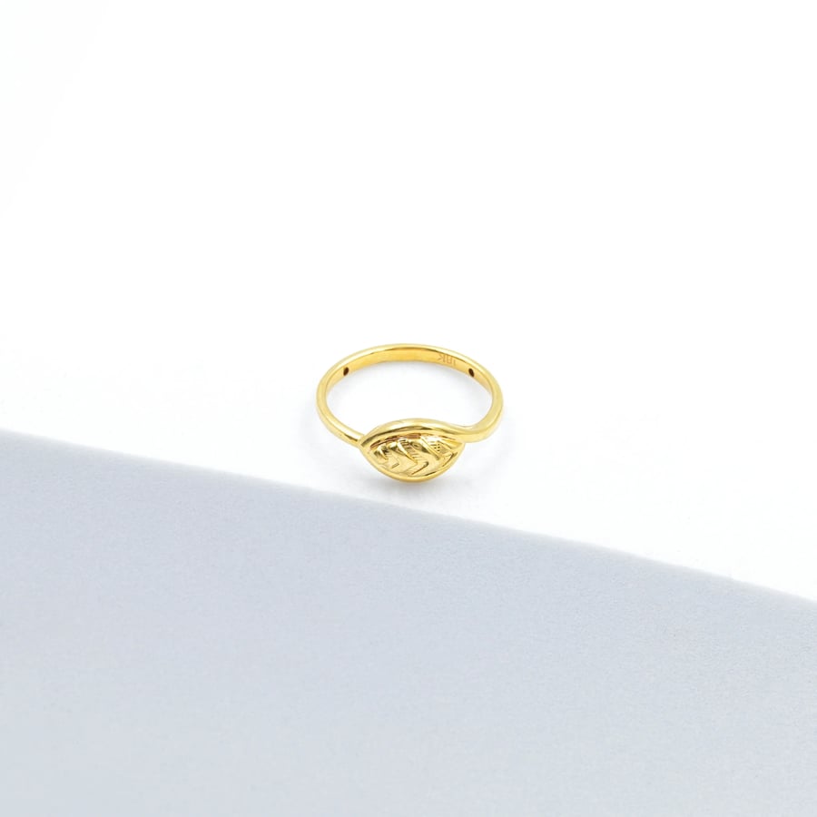 خاتم ذهب نسائي ايطالي (R2587)