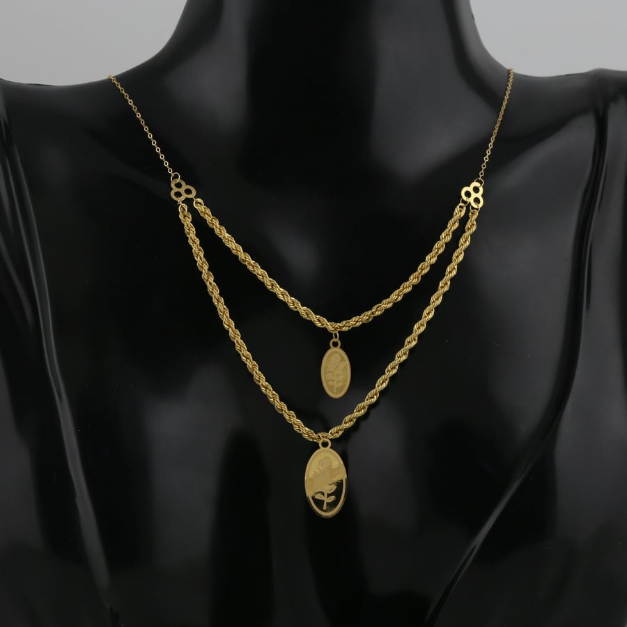 عقد ذهب  عيار 21 (N732)