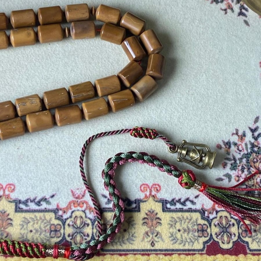 مسباح كوك القصة أسطواني-الشكة كركوشة  -احجم الخرز 10 ملي