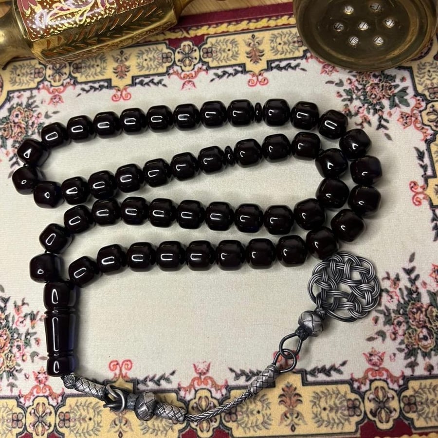مسباح زعفراني فواح (برميلي حرباء) - الشكة: طربزونة فضة عيار 1000