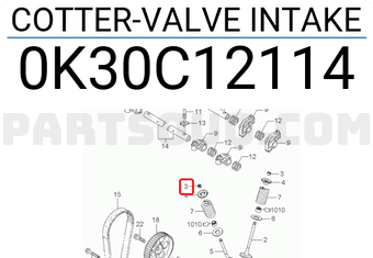 COTTER-VALVE,INTAKE  - 0K30C12114 - دبوس صمام السحب