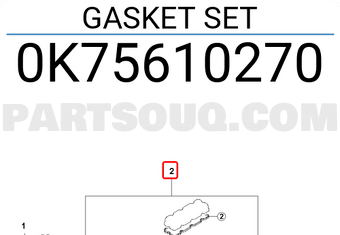 GASKET KIT-ENGINE OVERHAUL  - 0K75610270A - طقم وجه مكينة كامل
