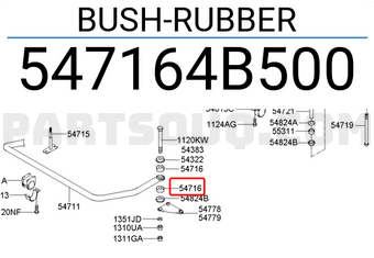 BUSH-RUBBER - 547164B500 - بوش مطاطي