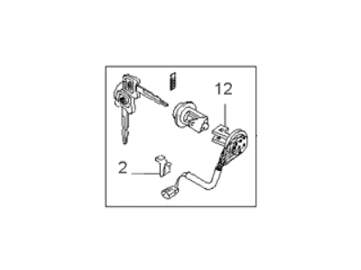 KEY SUB SET-DOOR,RH  - 0K07D76910 - طقم مفتاح باب يمين