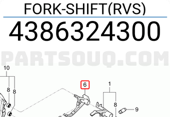 FORK-SHIFT(RVS)  - 4386324300 - شوكة تعشيق الغيار الخلفي
