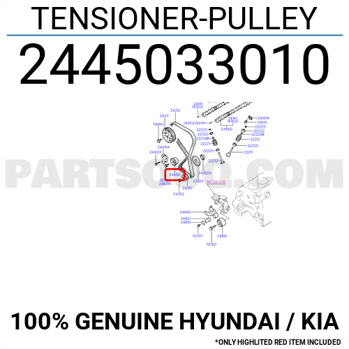 TENSIONER-PULLEY - 2445033020 - شداد سير