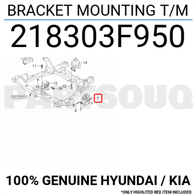Gearbox bracket assembly - 218303F950 - gear mount