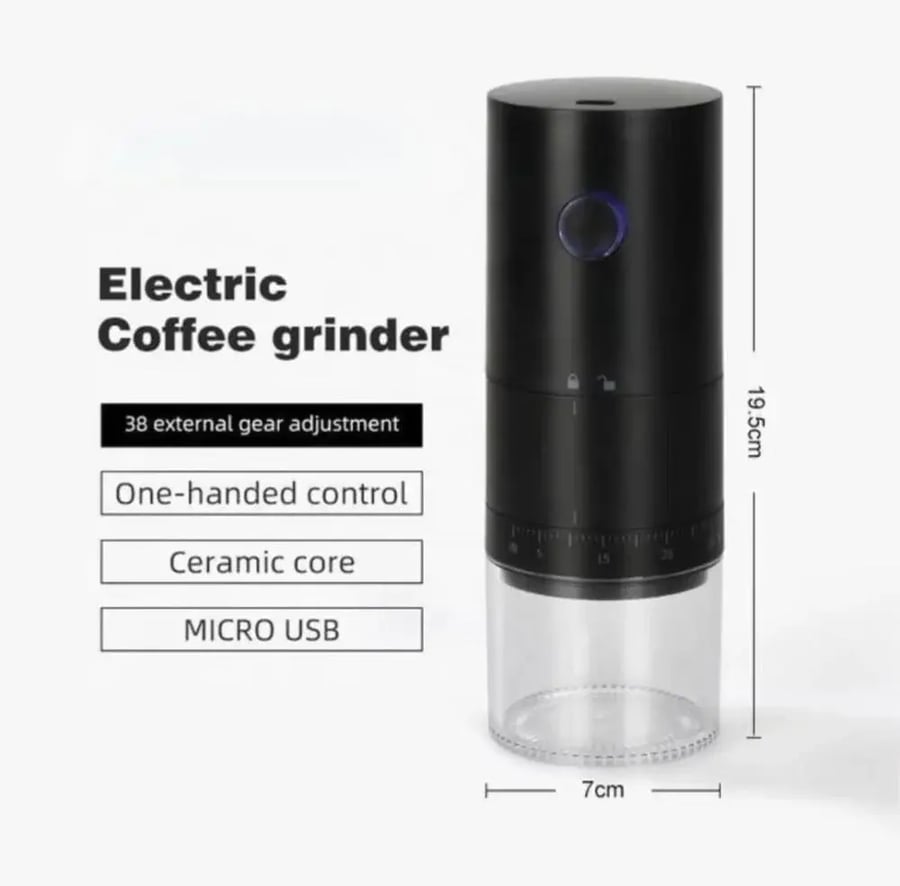 مطحنة كهربائية v60 قابلة للشحن
