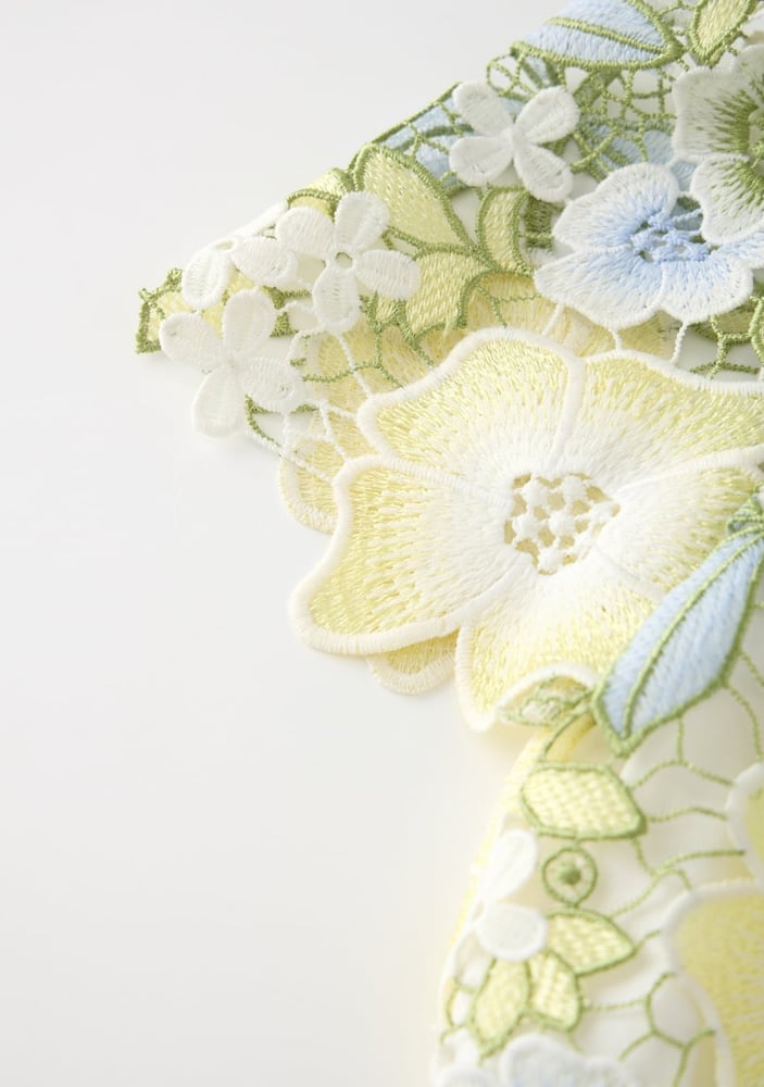 Vienna Embroidered Mini Dress