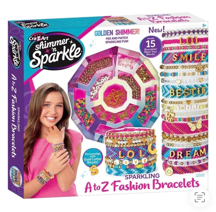 Fashion bracelets sparkling A-Z