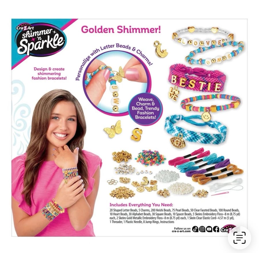 Fashion bracelets sparkling A-Z