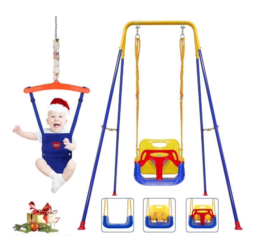 A large swing with the base