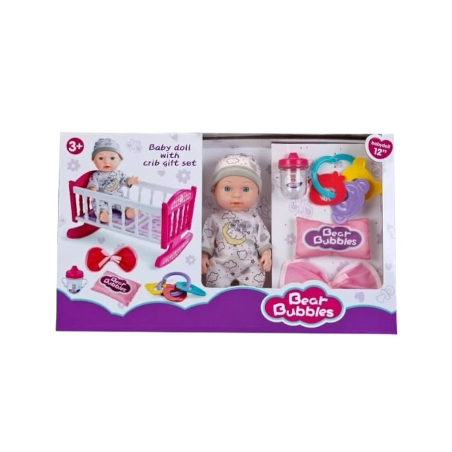 Doll with bed