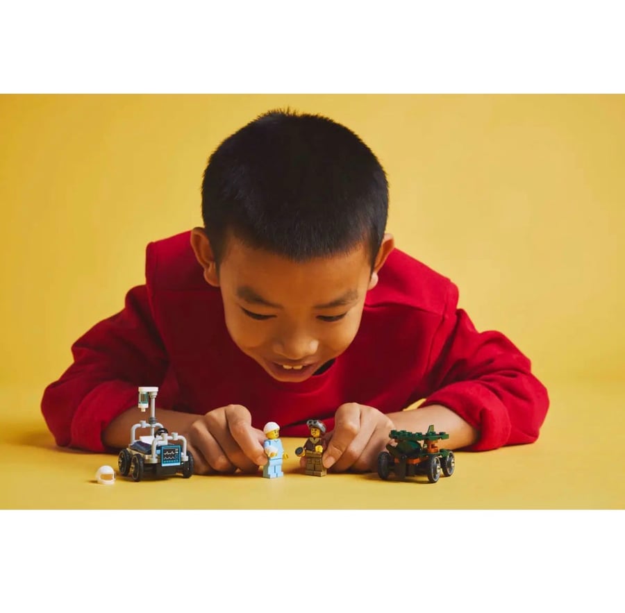 LEGO Airplane vs. Hospital Bed Race Car