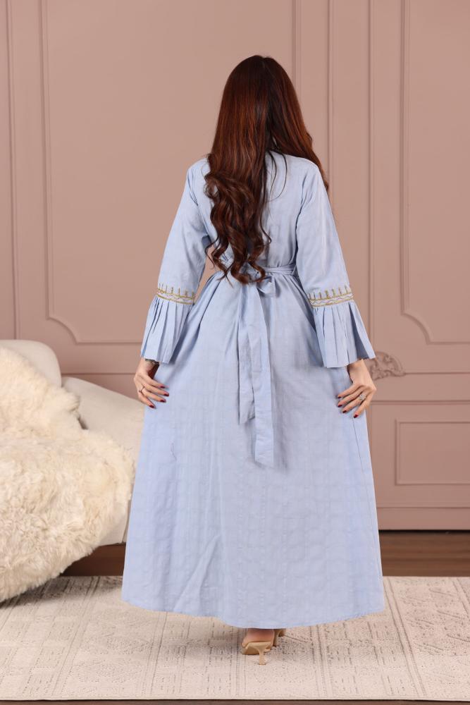 جلابية كويتية قطن مطرزة