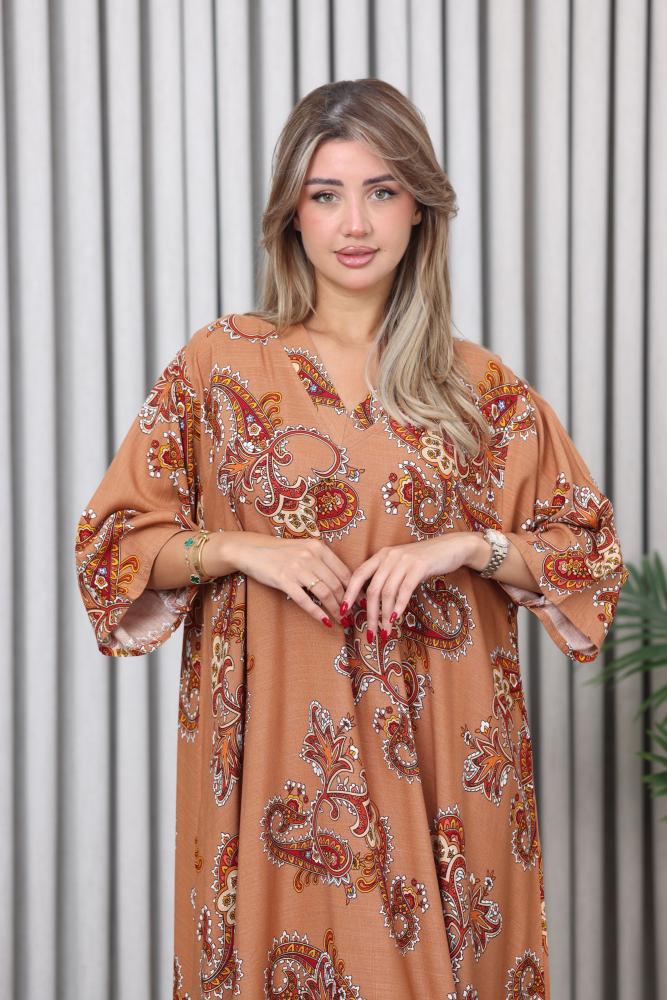 جلابية لينن مشجرة