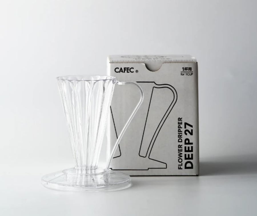 CAFEC Flower Dripper DEEP 27 – تحضير كوب واحد