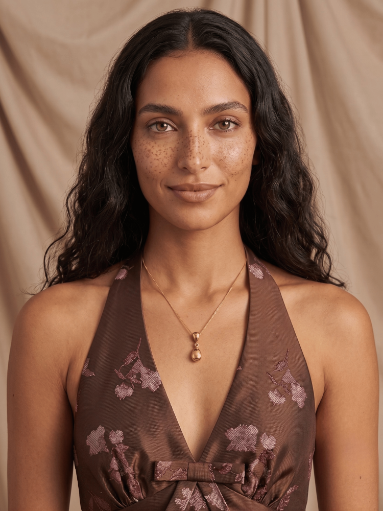 Golden Calla Necklace