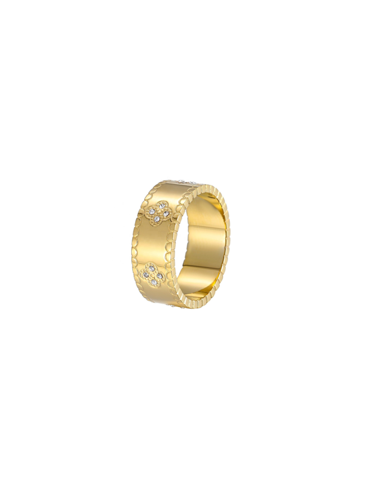 Sparkle Clover Ring