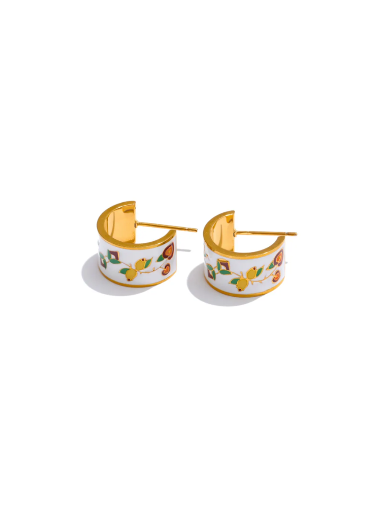 Garden Bloom Hoop Earrings