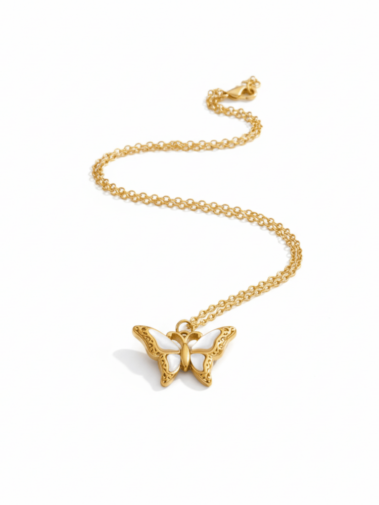 Pearl Butterfly Necklace