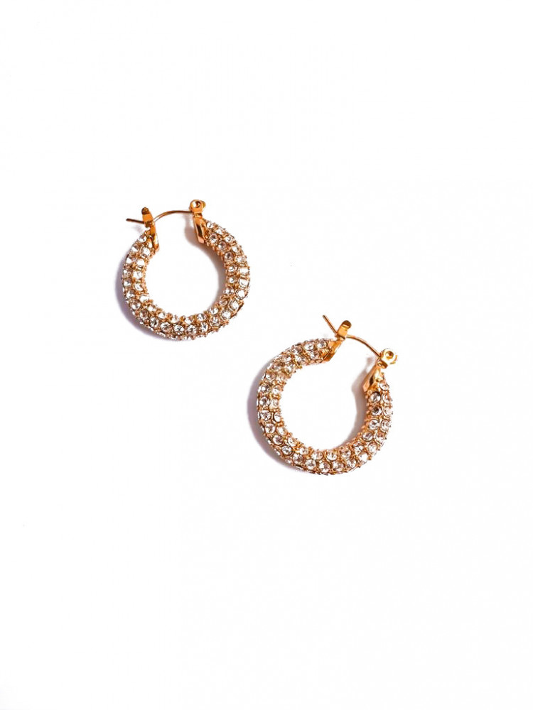Diamond Hoop Earrings