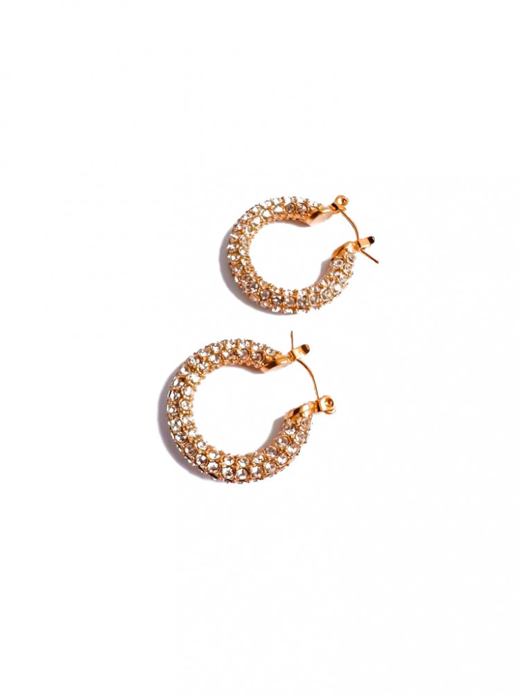 Diamond Hoop Earrings