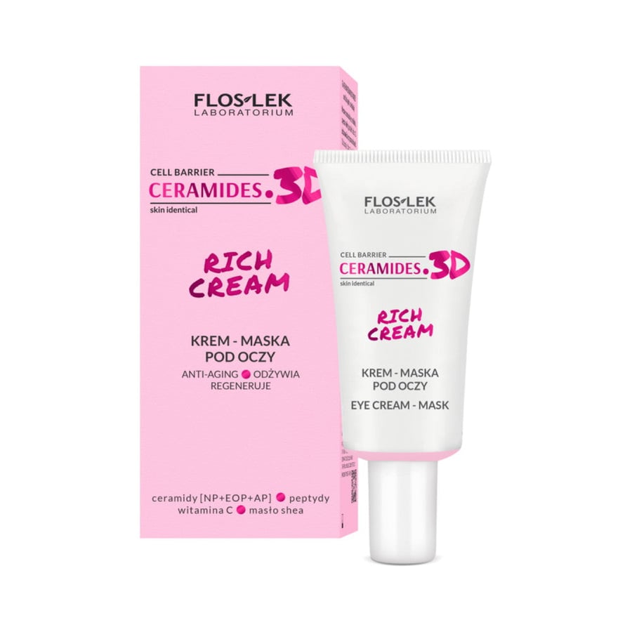 كريم العين بالسيراميد فلوسليك - Floslek Rich Eye Cream