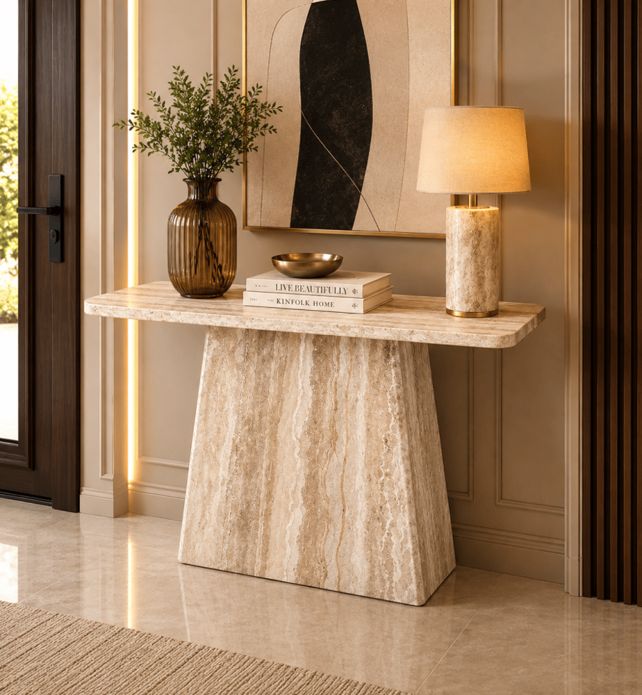 كونسول رخام فاخر – تصميم عصري للمداخل