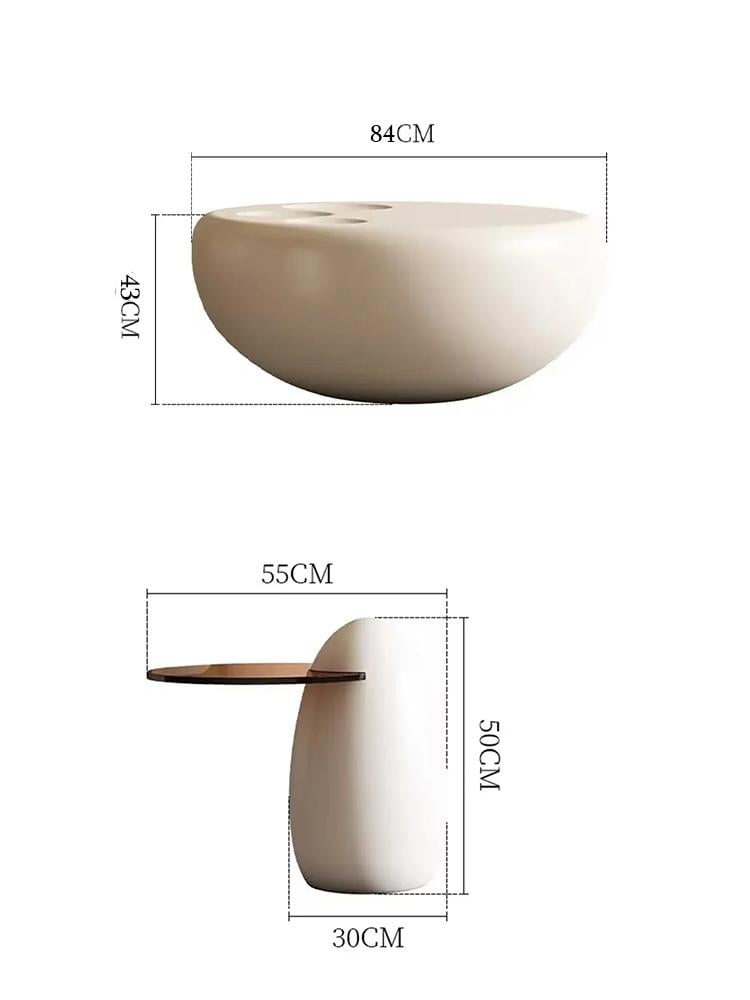 طقم طاولات قهوة دائرية