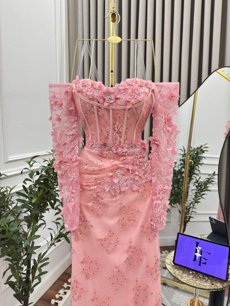 فستان سهره وردي