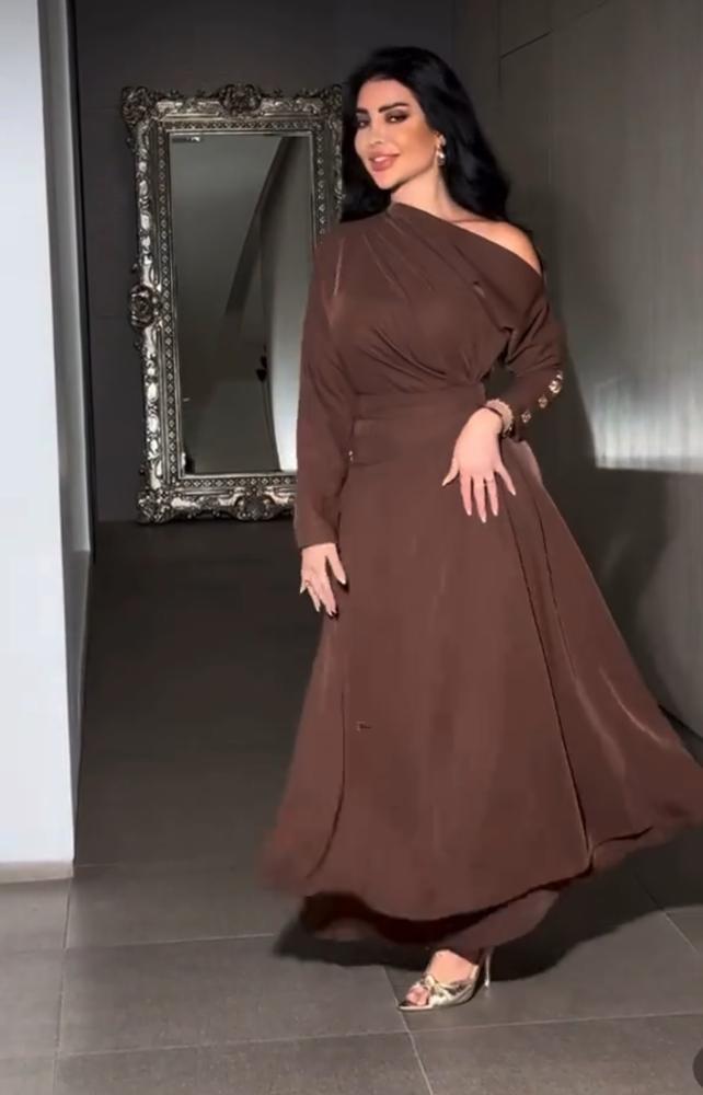 فستان سهره بني