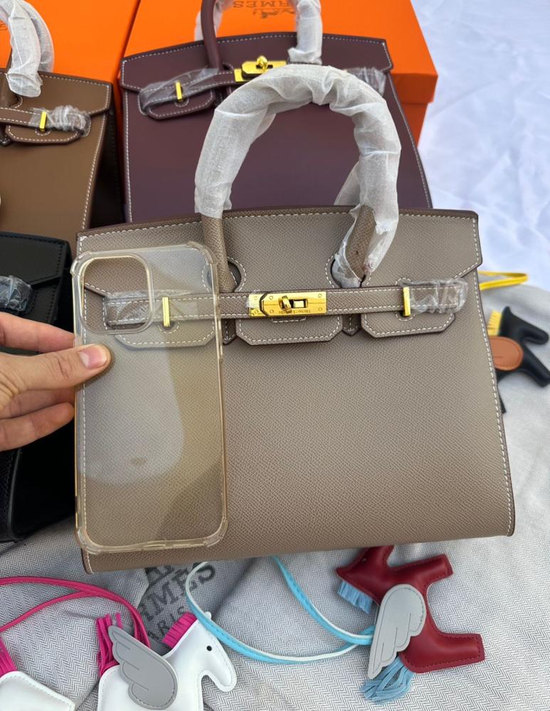 شنط بيركن هرمز لوقو ذهبي مقاس 30