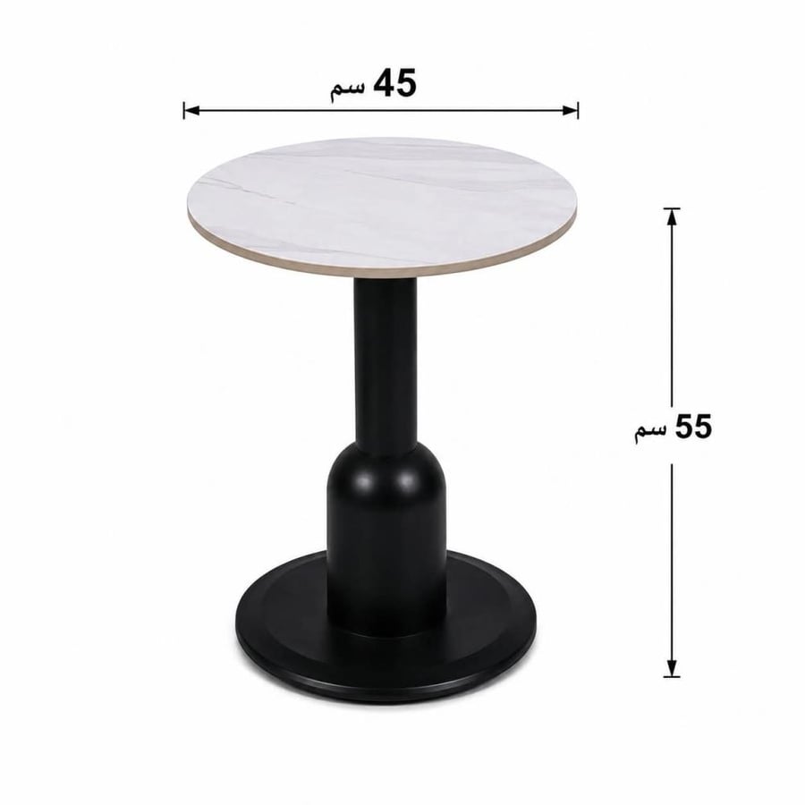 طقم شاي سيراميك دائري 1+6 B-1044 M.BLACK