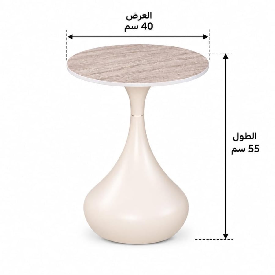 خدمة شاي سيراميك مفرد SHS-036S BEIGE