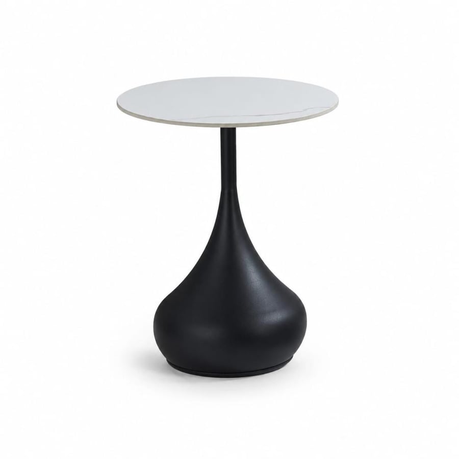 طاوله خدمه سيراميك دائري B1040S BLACK 4545