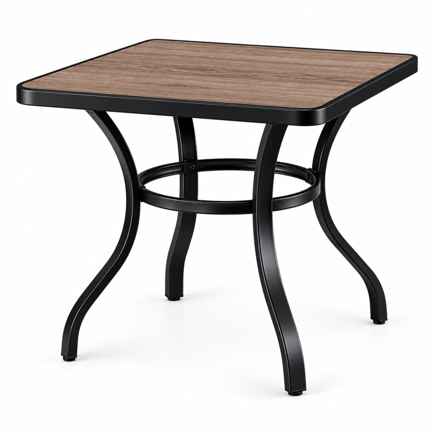 طاوله كافيه مربع 90×90 F31 BLACK&COFFEE - ينى اسود