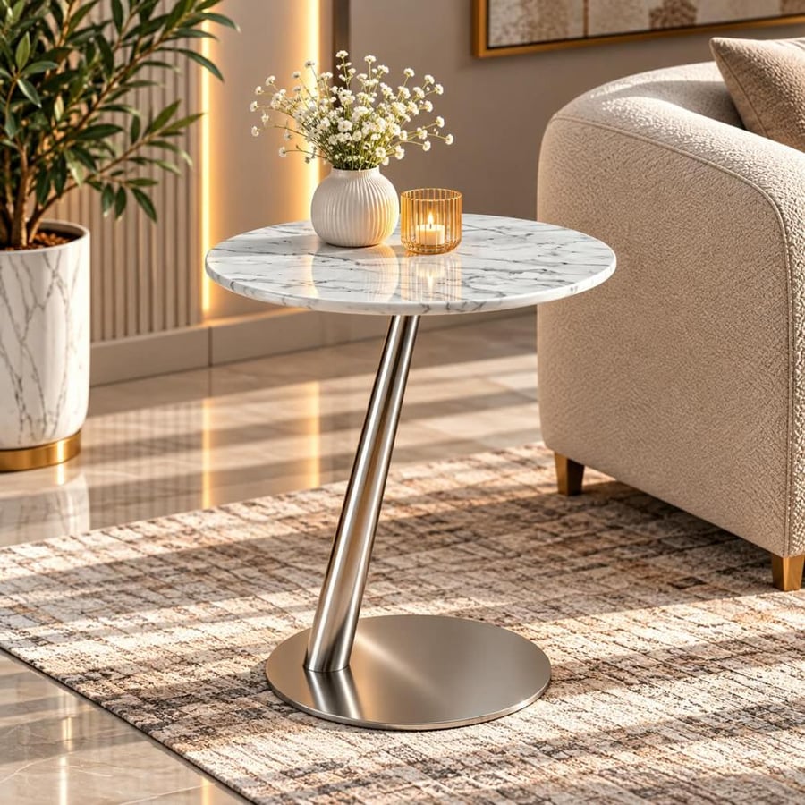 طاولة خدمة سيراميك مفرد B1050S SILVER
