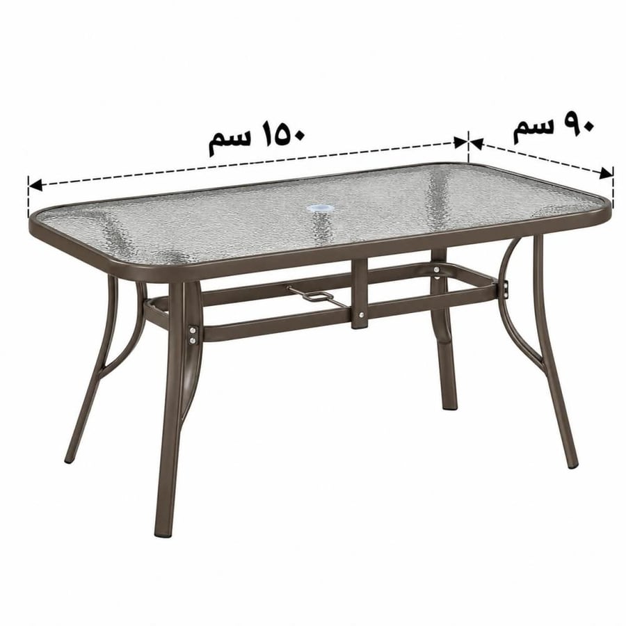 طاوله طعام مع مظله 6 كرسي HC891-316