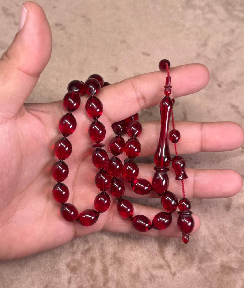 A new bead rosary with blue glass beads