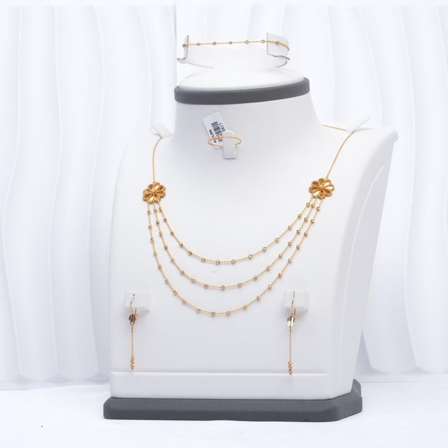طقم ذهب عيار 21