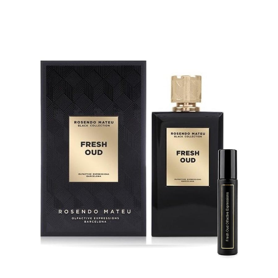 عينة روسيندو ماتيو بلاك كوليكشن فريش عود Fresh Oud Rosendo Mateu Olfactive Expressions